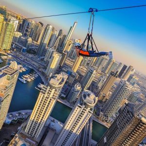 Dubai XLine Marina Zipline-wenjoy.ae